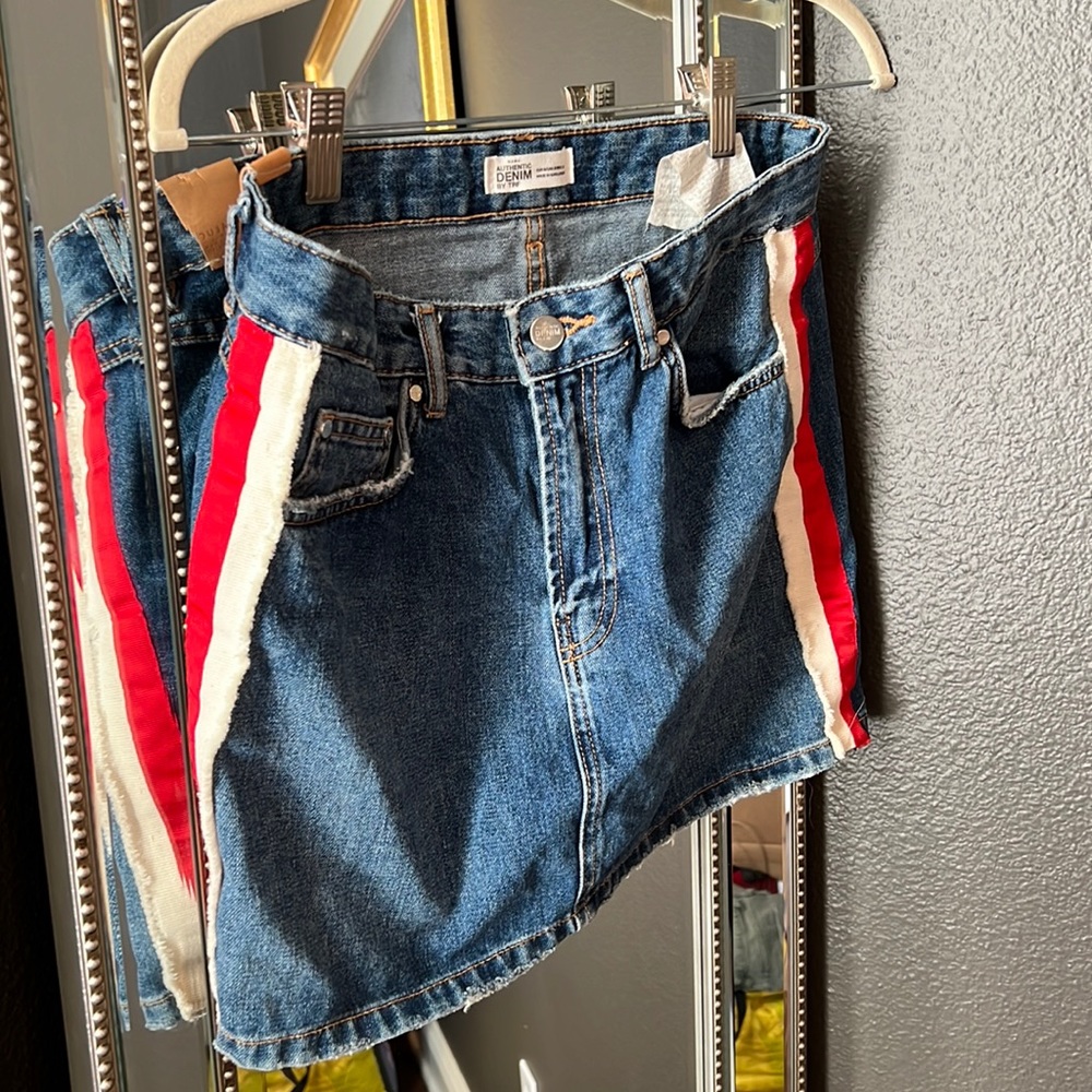 Mini skirt denim